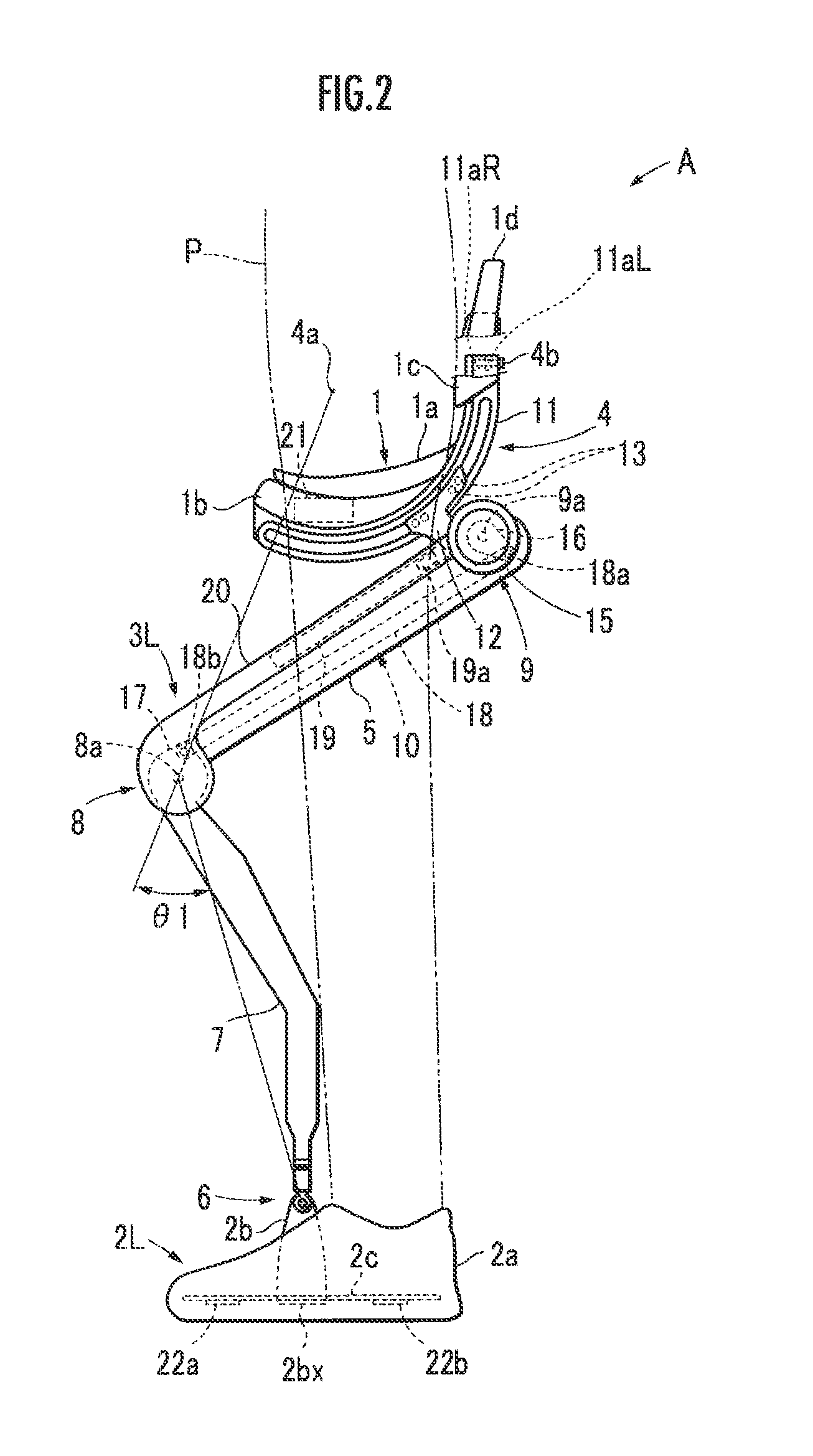 Motion assist device and walking assist device