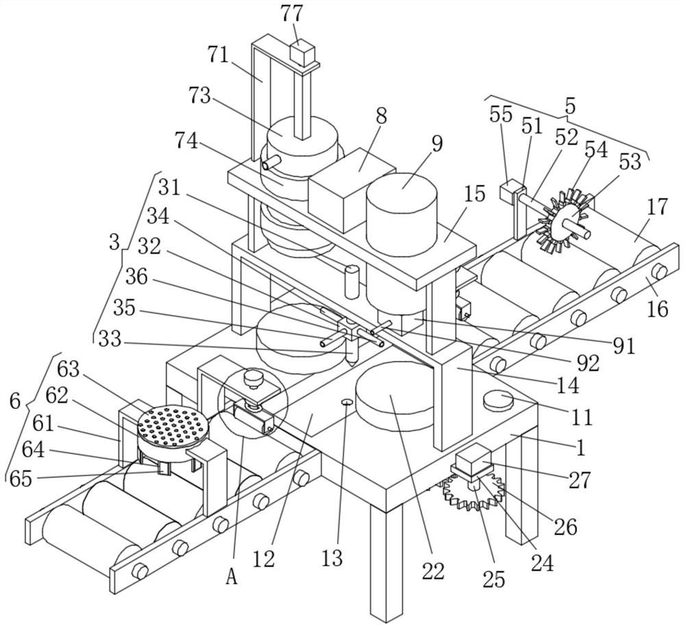 Glue injection device for broken bridge aluminum profile and glue injection method thereof