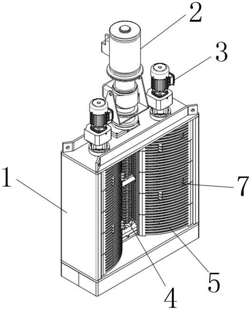 Circulation and self-cleaning underwater waste interception and concentration device