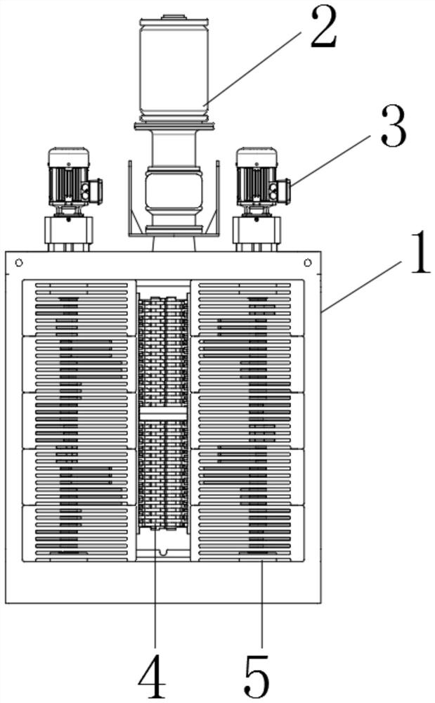 Circulation and self-cleaning underwater waste interception and concentration device