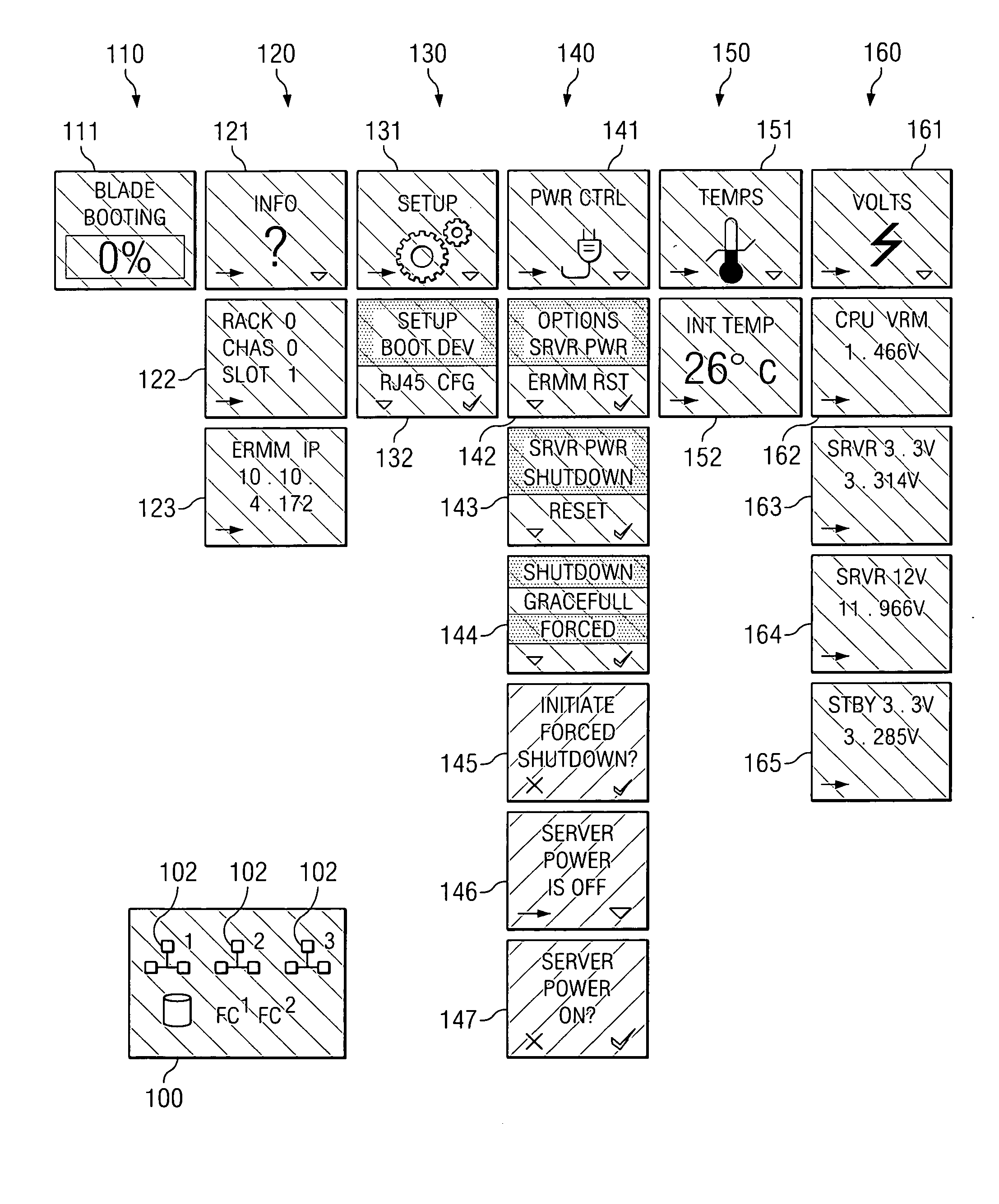 System and method for displaying chassis component information