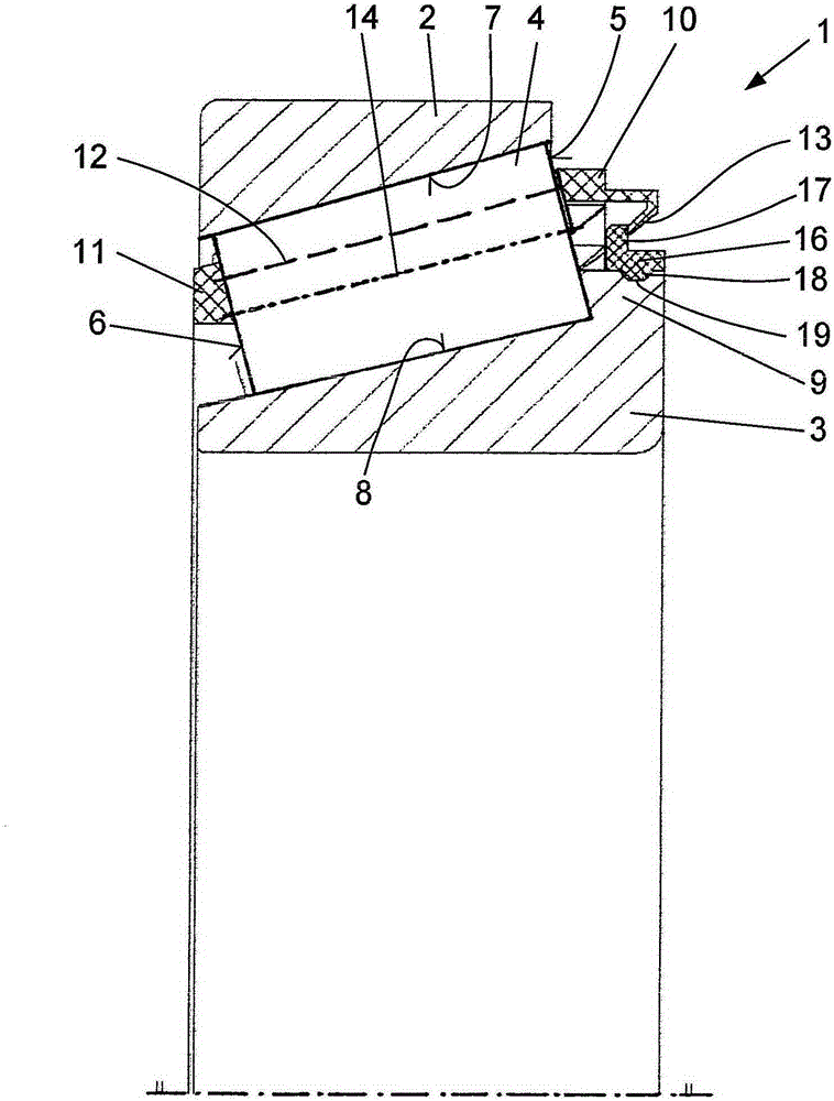 Tapered roller bearings with cage