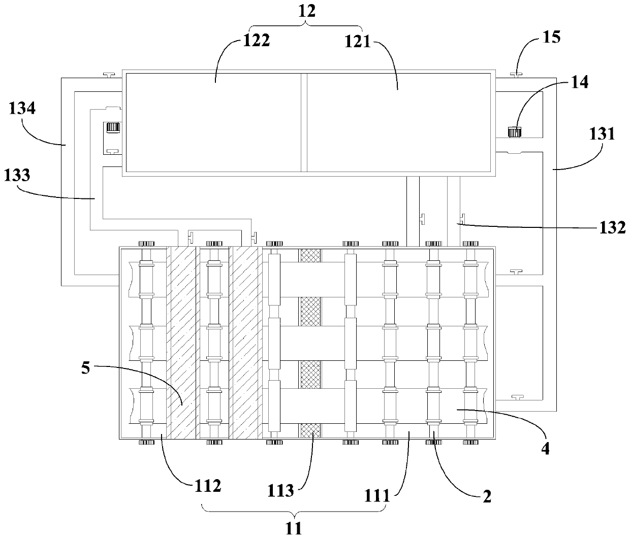 Novel etching alkali tank