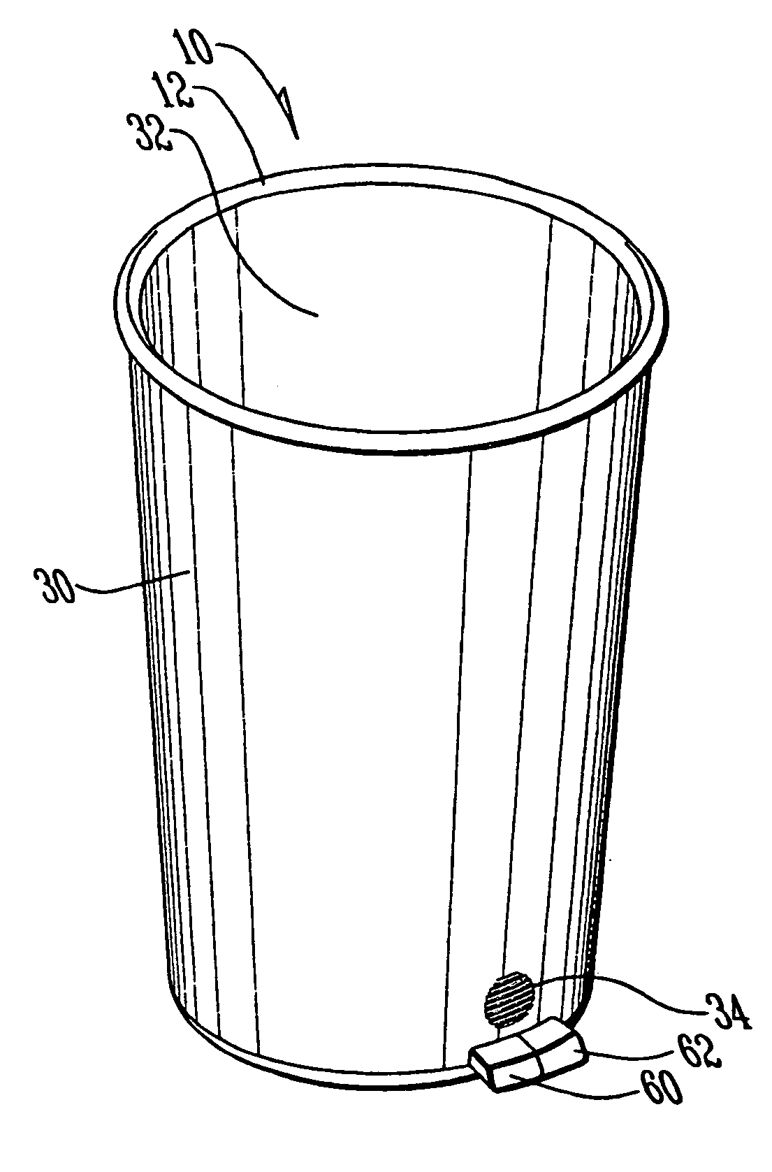 Container for use with flexible bags