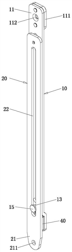 Telescopic supporting rod