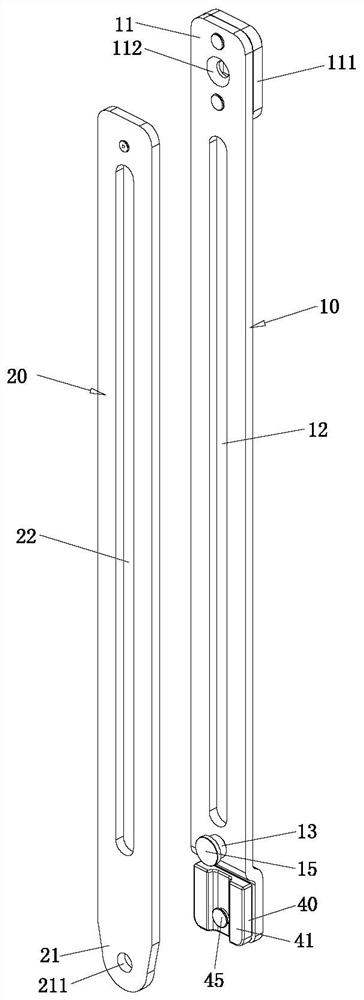 Telescopic supporting rod