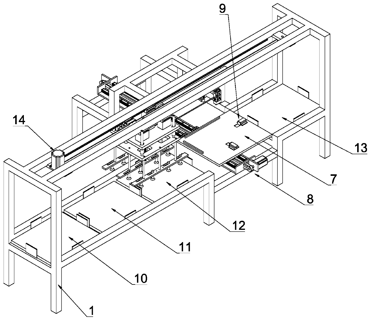 Loading device used for board composite welding