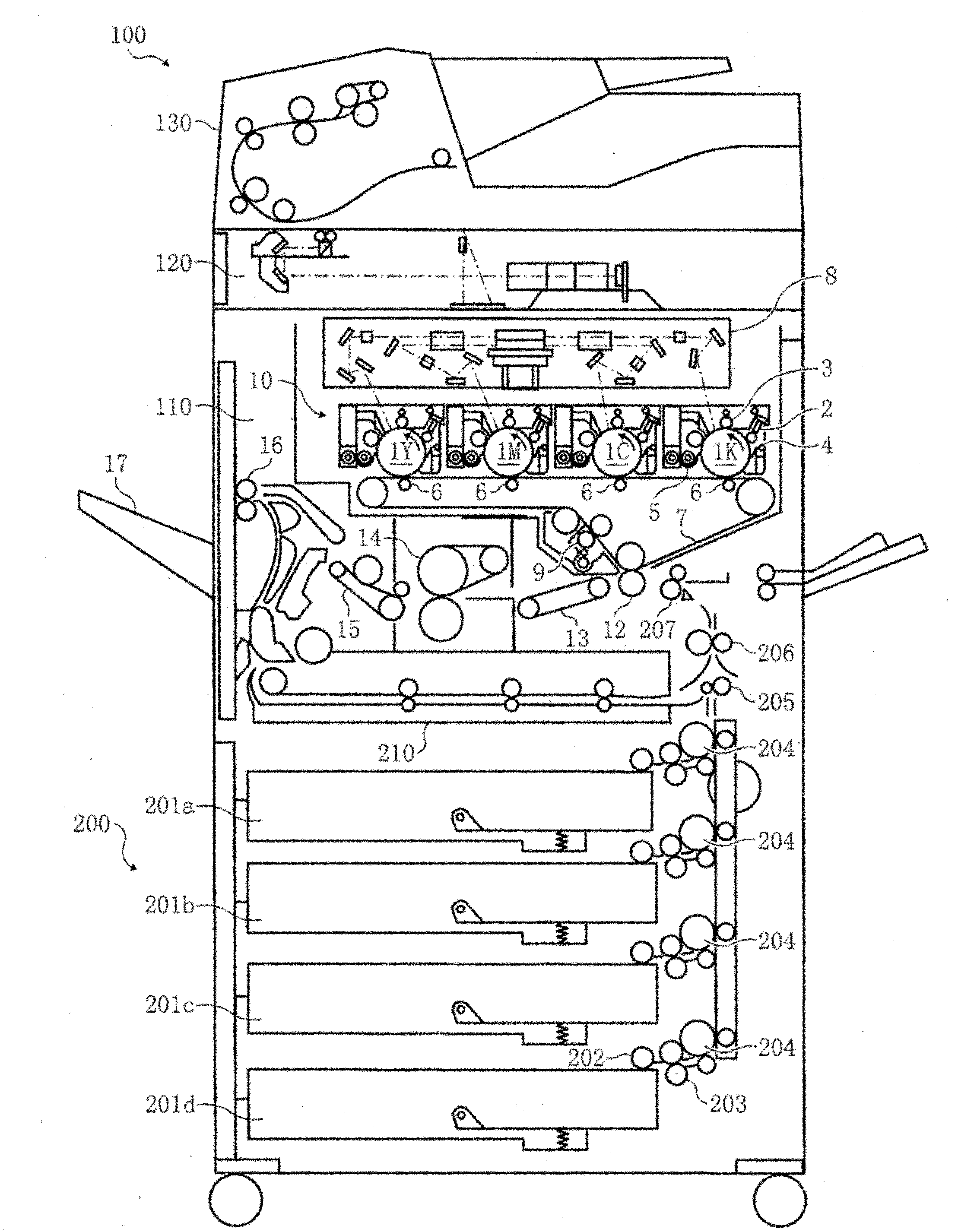 Image-bearing member protecting agent and image forming method