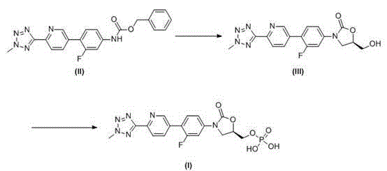 Method for preparing tedizolid phosphate