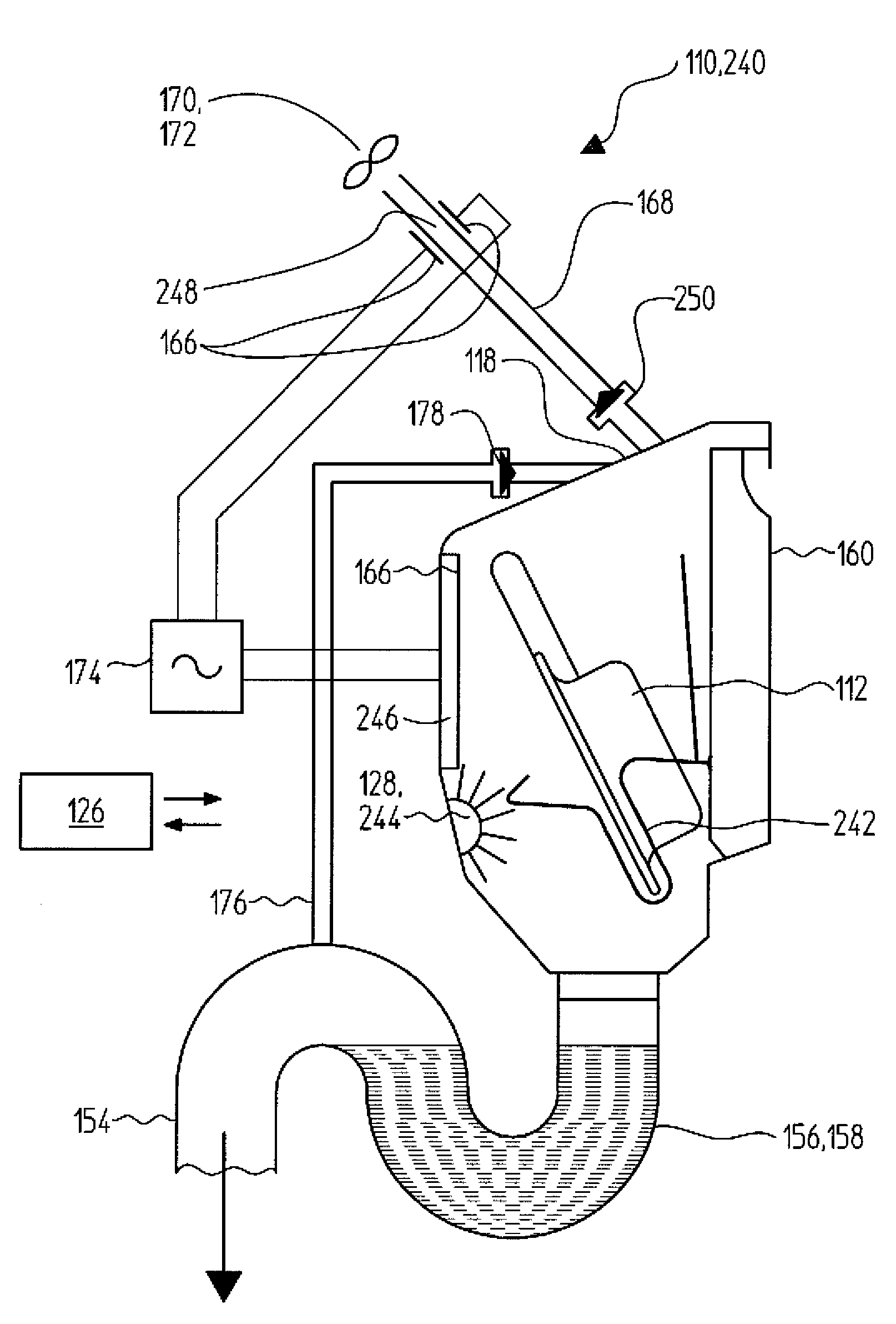 Cleaning apparatus for cleaning articles