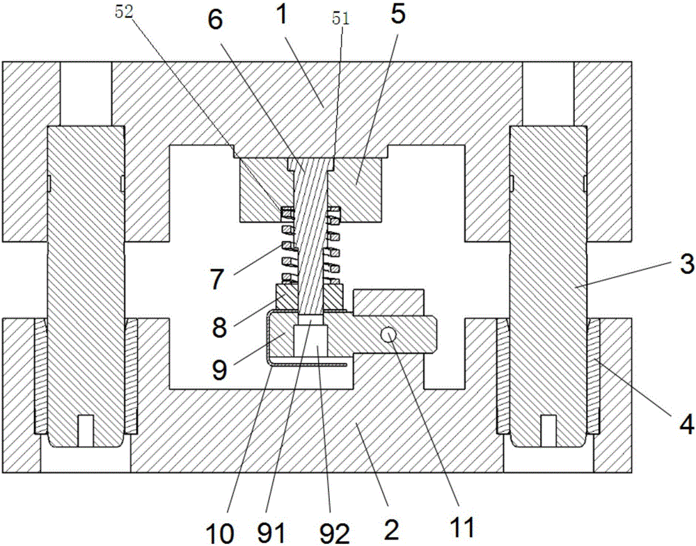 Hole-punching mold