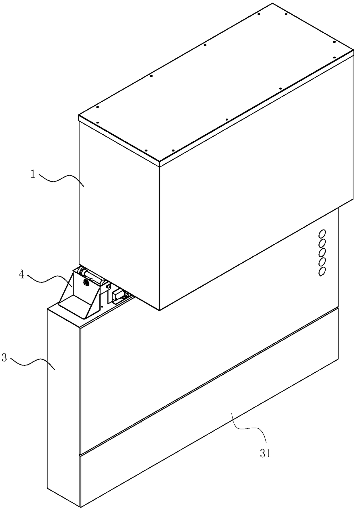 Exhaust hood with smoke collecting cavity capable of ascending and descending