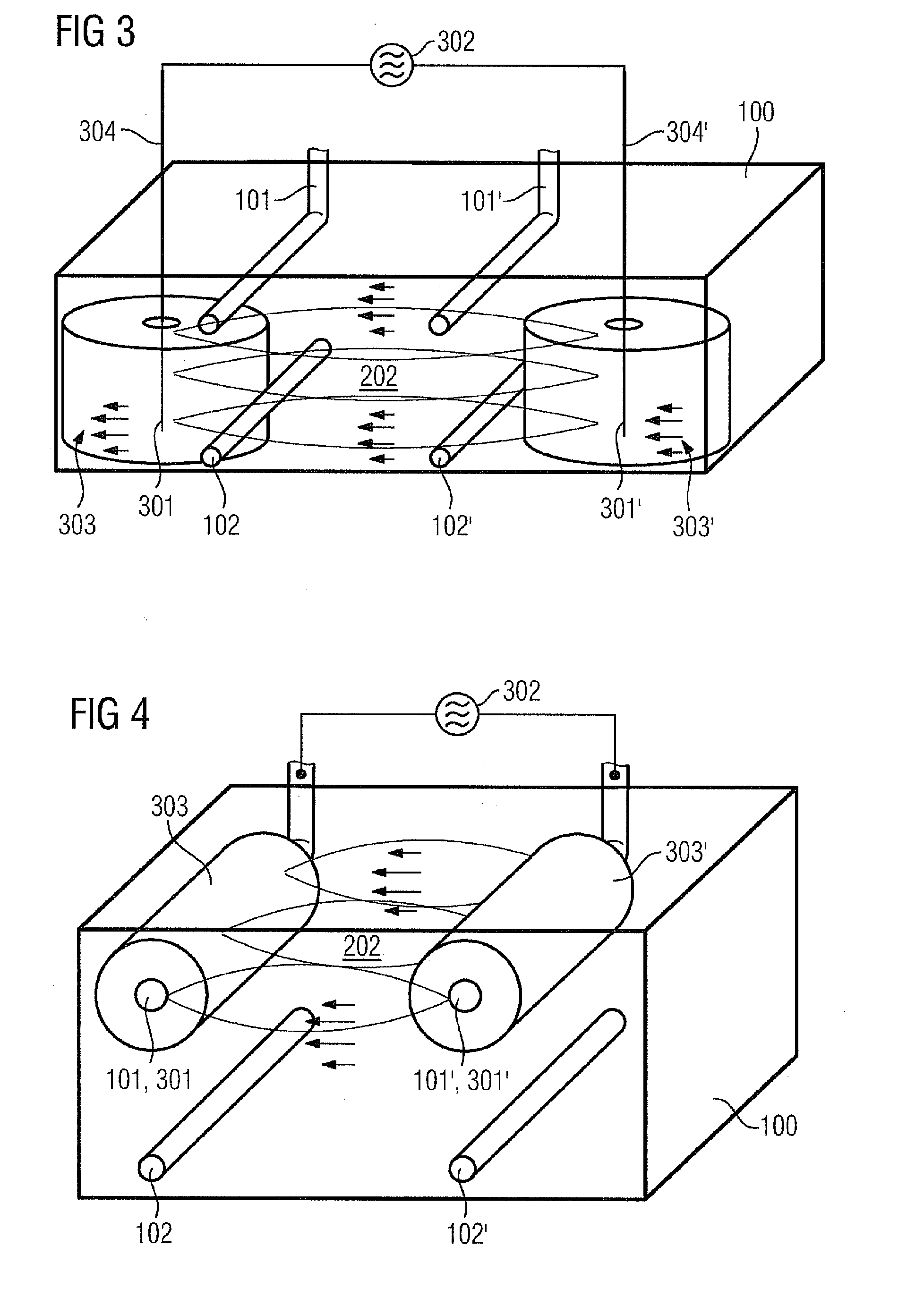 Device for in situ extraction of a substance comprising hydrocarbons