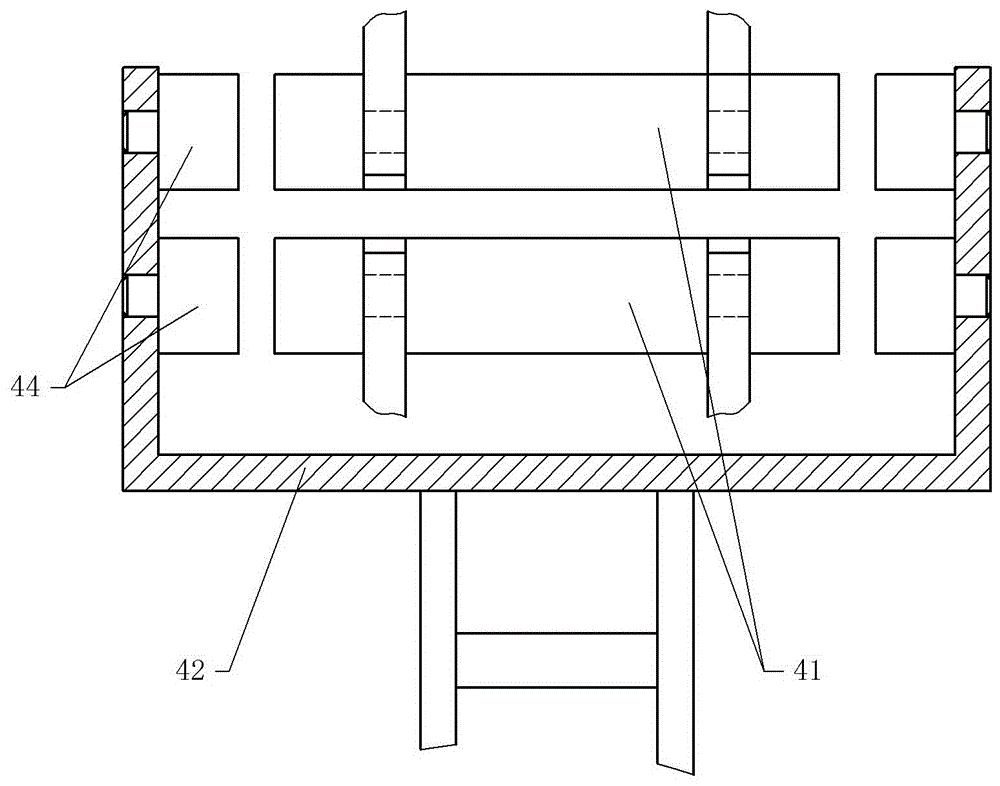 Adhesive applying device for honeycomb paperboards