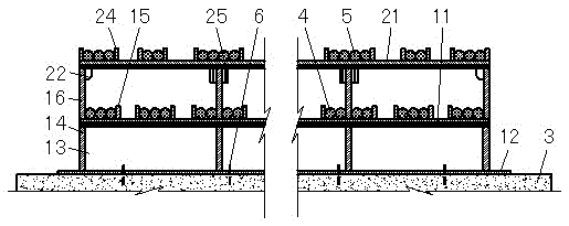 Laying method for main cable of flat tension cable bridge and applied double-layer cable saddle