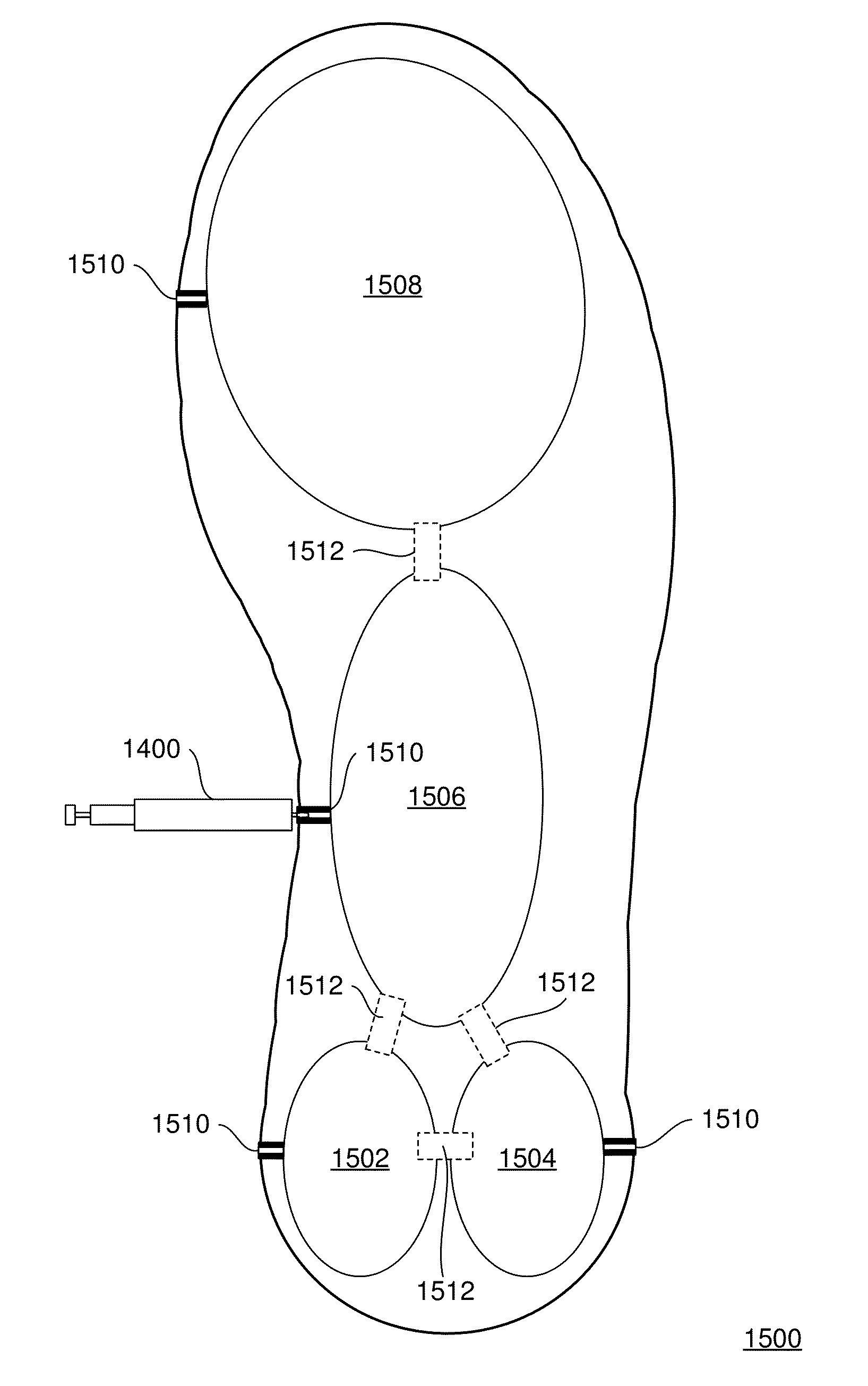 Pneumatically inflatable air bladder devices contained entirely within shoe sole or configured as shoe inserts