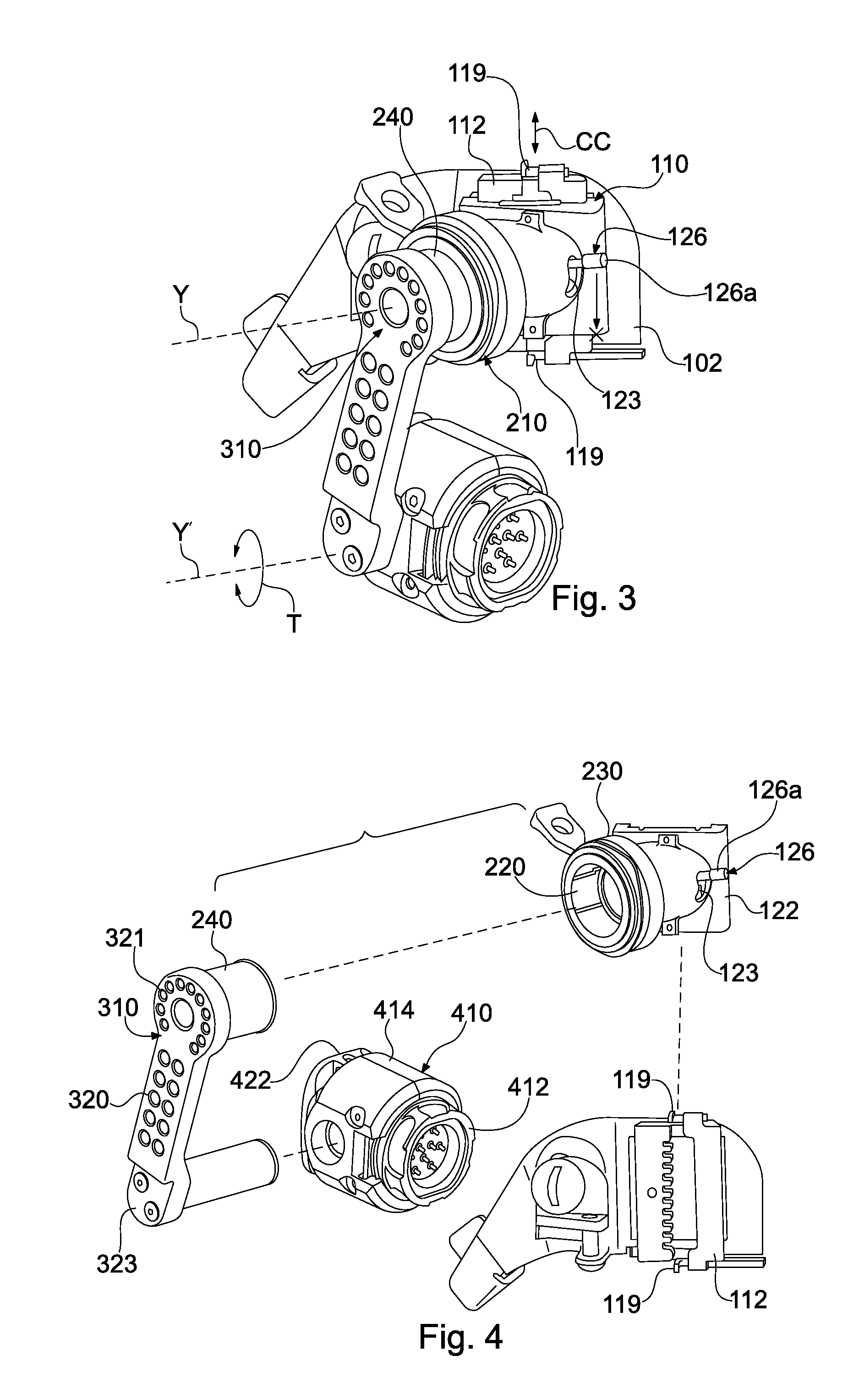 Side positioned vision enhancement device mount