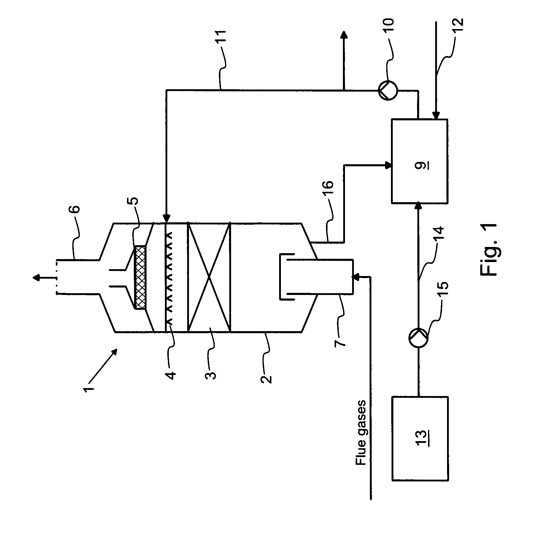 Method and an equipment for reducing the sulphur dioxide emissions of a marine engine