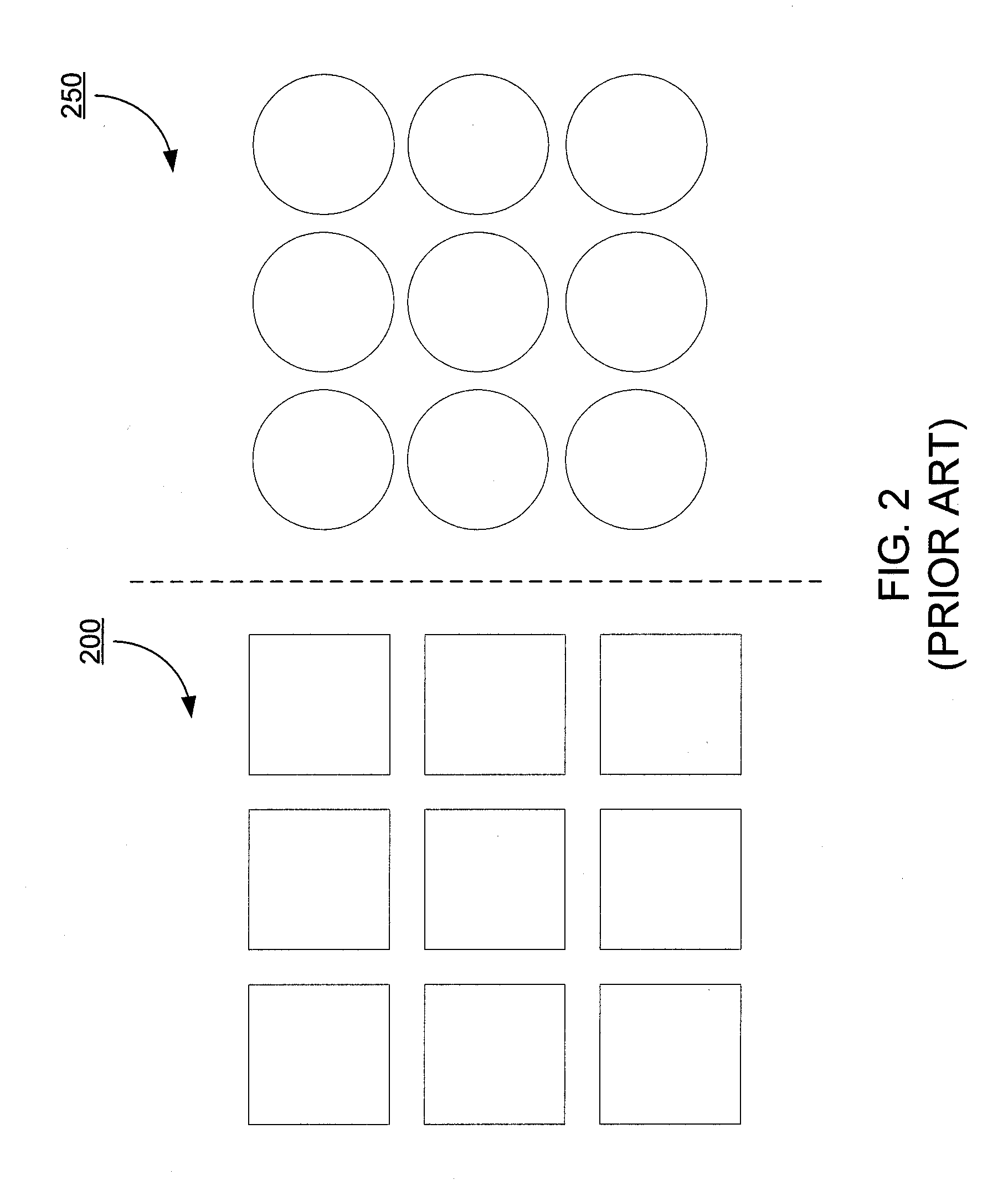 Alternating, complementary conductive element pattern for multi-touch sensor