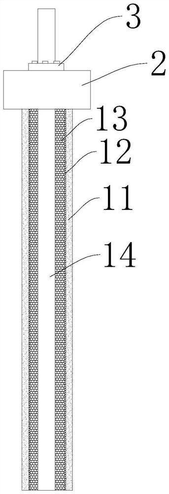 Ecological-imitating stand column and cultivation system suitable for growth of epiphytic orchid