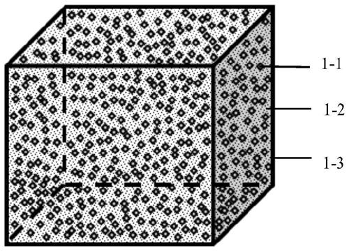 Optimized particle size ceramic reinforced metal matrix composite material and its preparation method and application