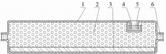 Glass welded metal vacuum composite insulation board with extraction opening and production method thereof