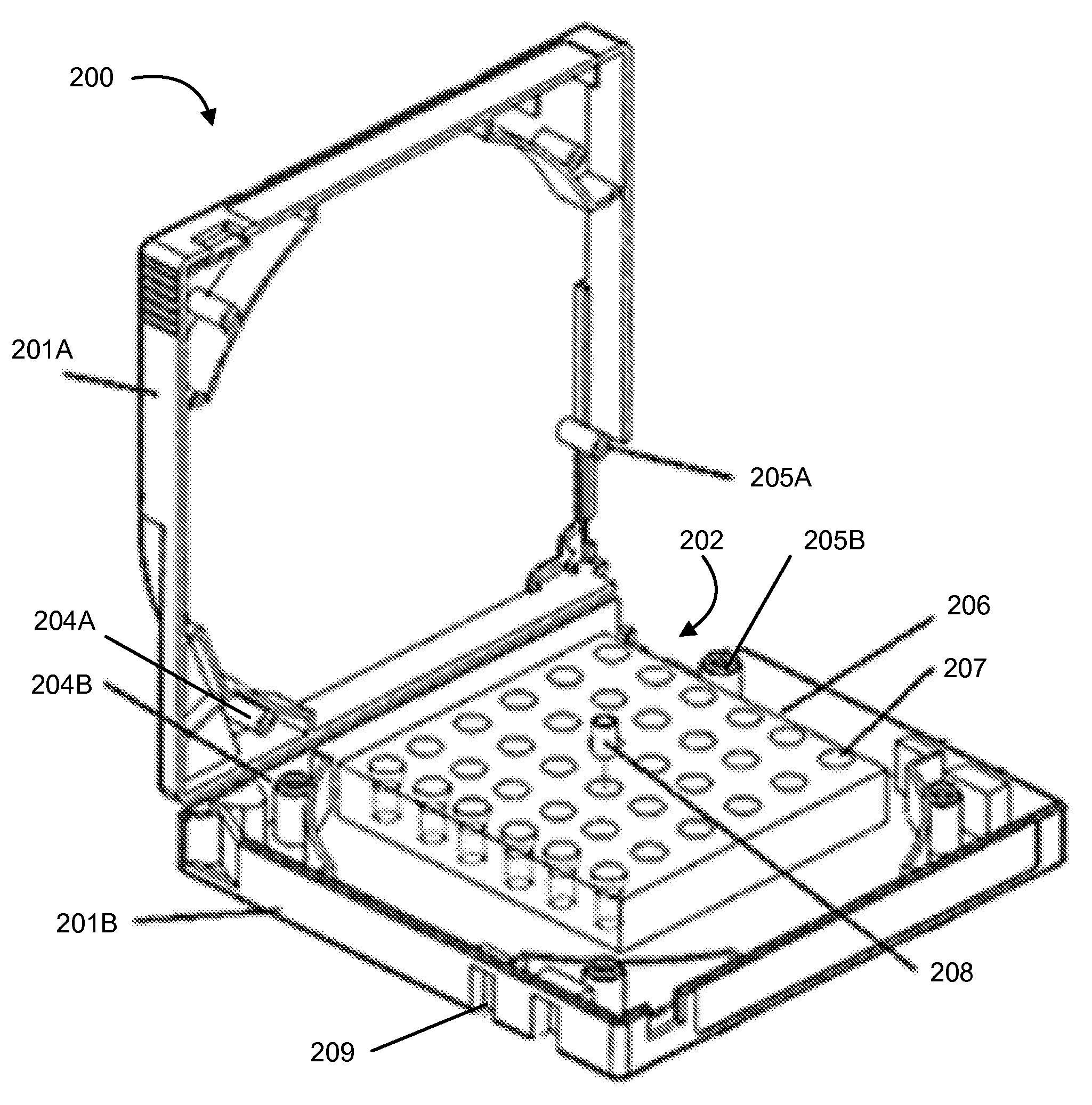Cartridge for storing biosample capillary tubes and use in automated data storage systems