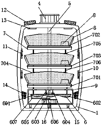 Rotary rolling-type drying apparatus for tobaccos