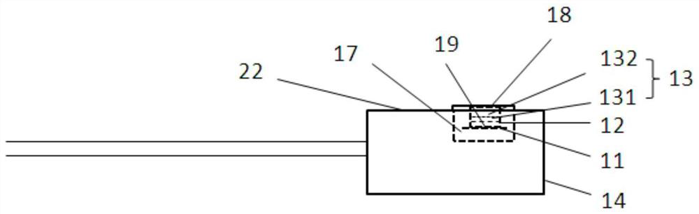 Pressure sensor for measuring intracranial pressure and intracranial pressure detection system