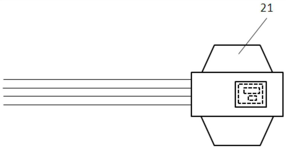 Pressure sensor for measuring intracranial pressure and intracranial pressure detection system