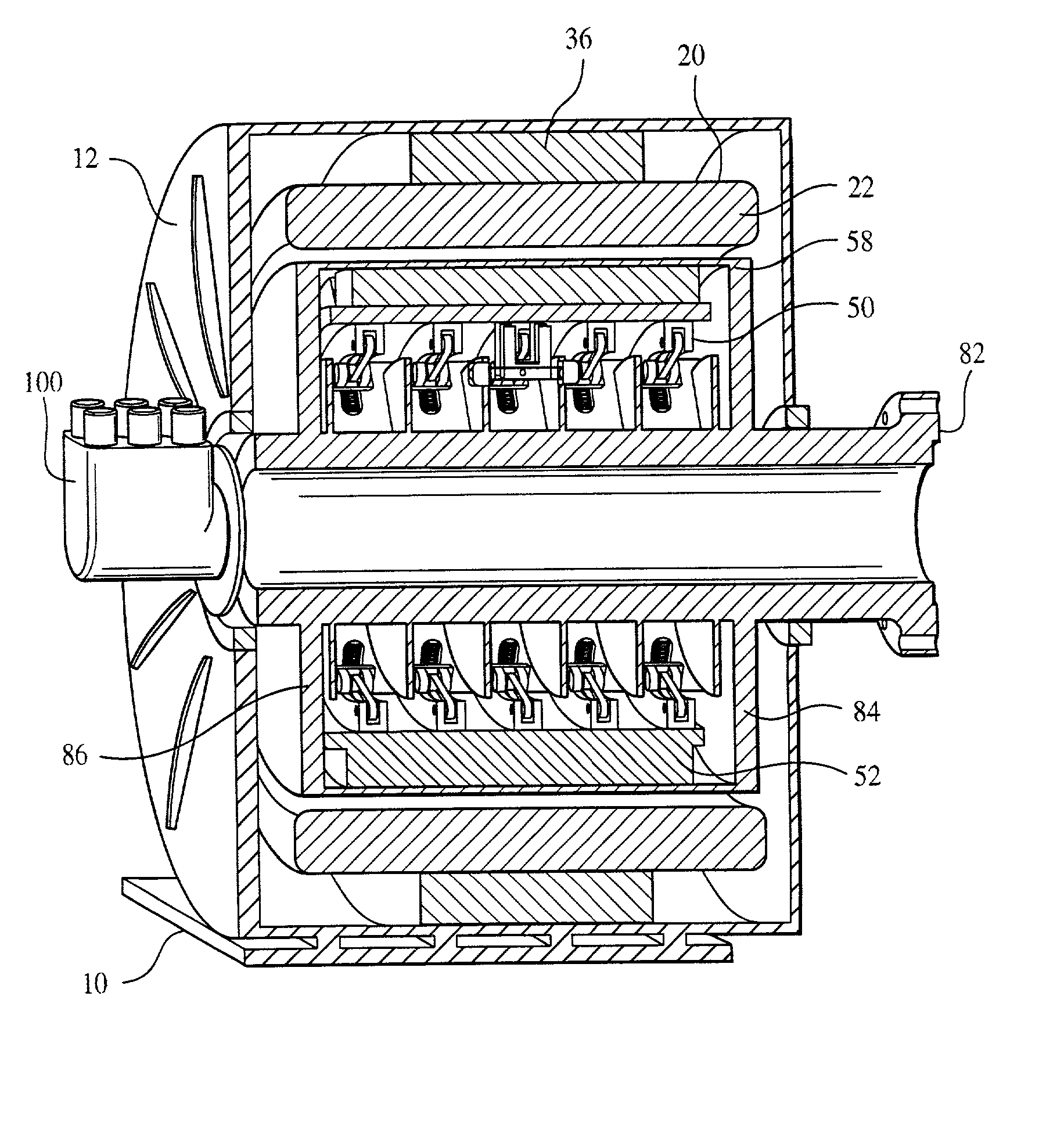 Stator coil assembly for superconducting rotating machines