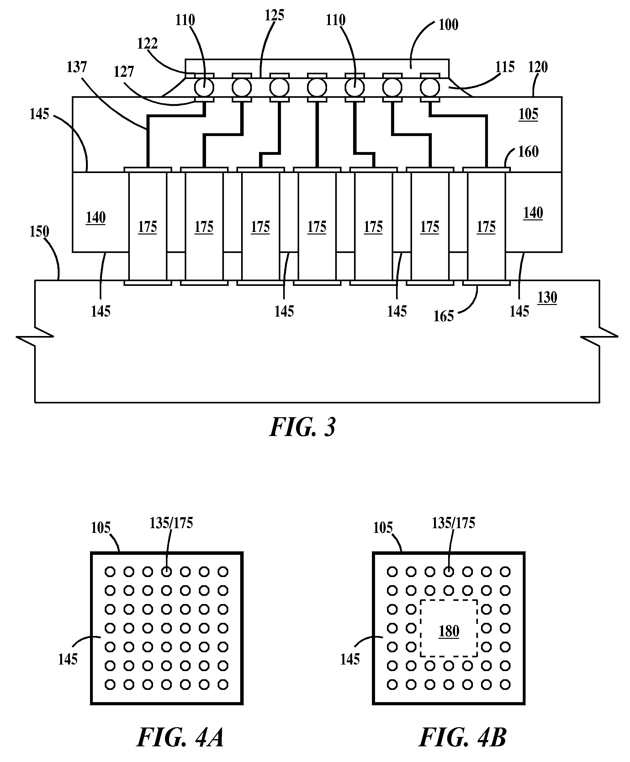 Partially underfilled solder grid arrays