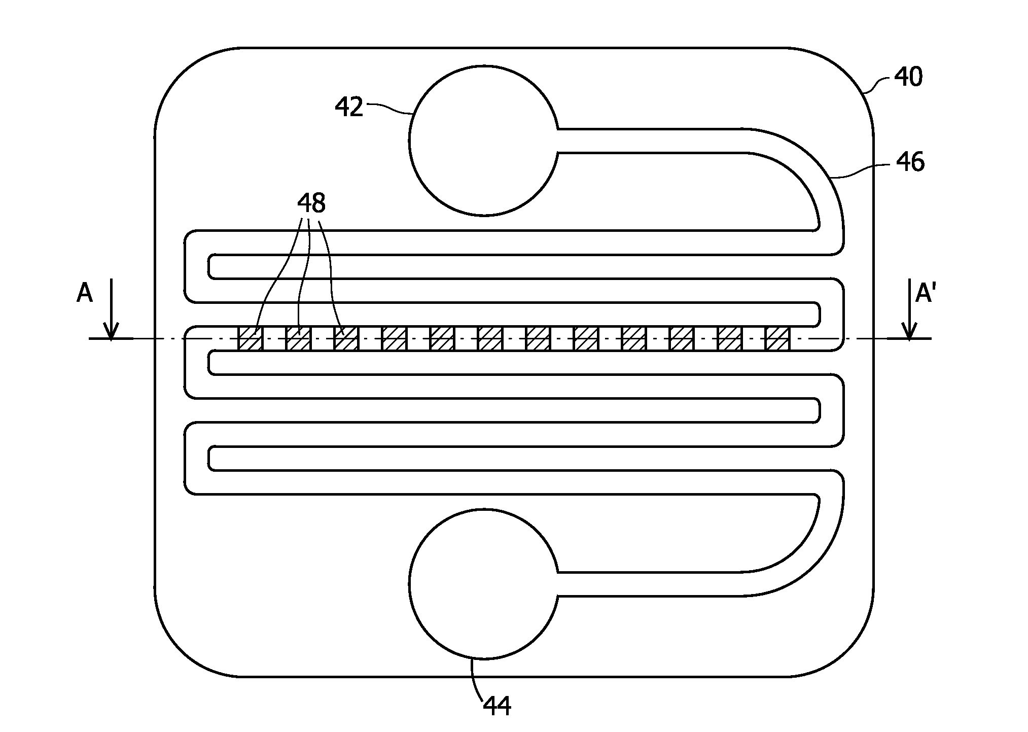 Microfluidic Device with Porous Membrane and an Unbranched Channel