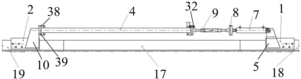 Device for replacing main material of transmission tower