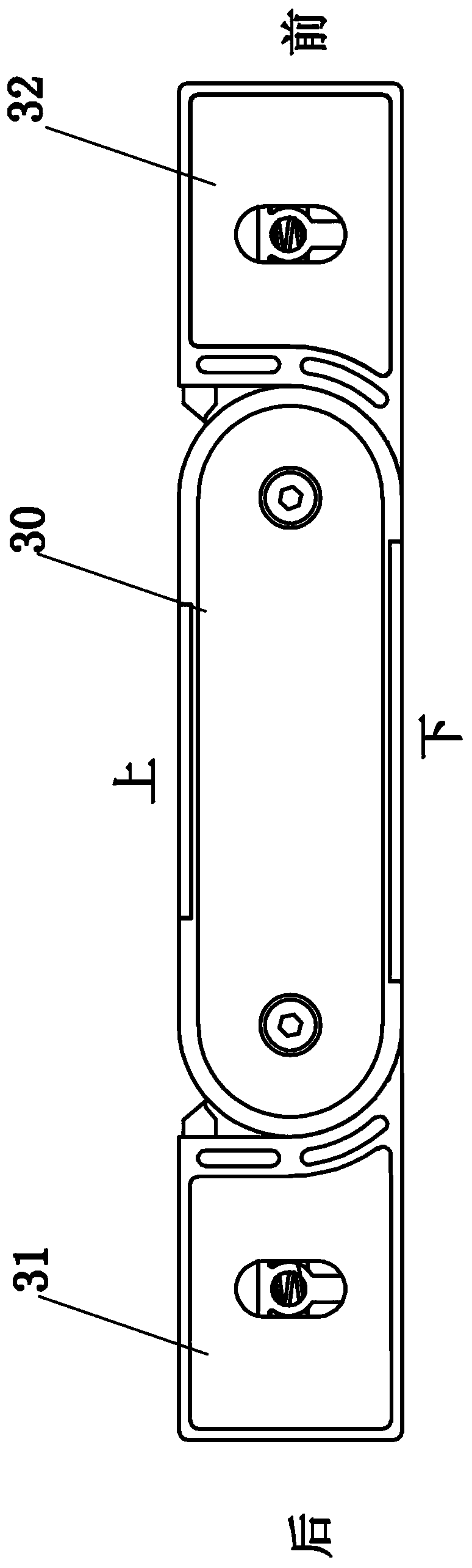 Joint connecting piece of push-and-pull folding table