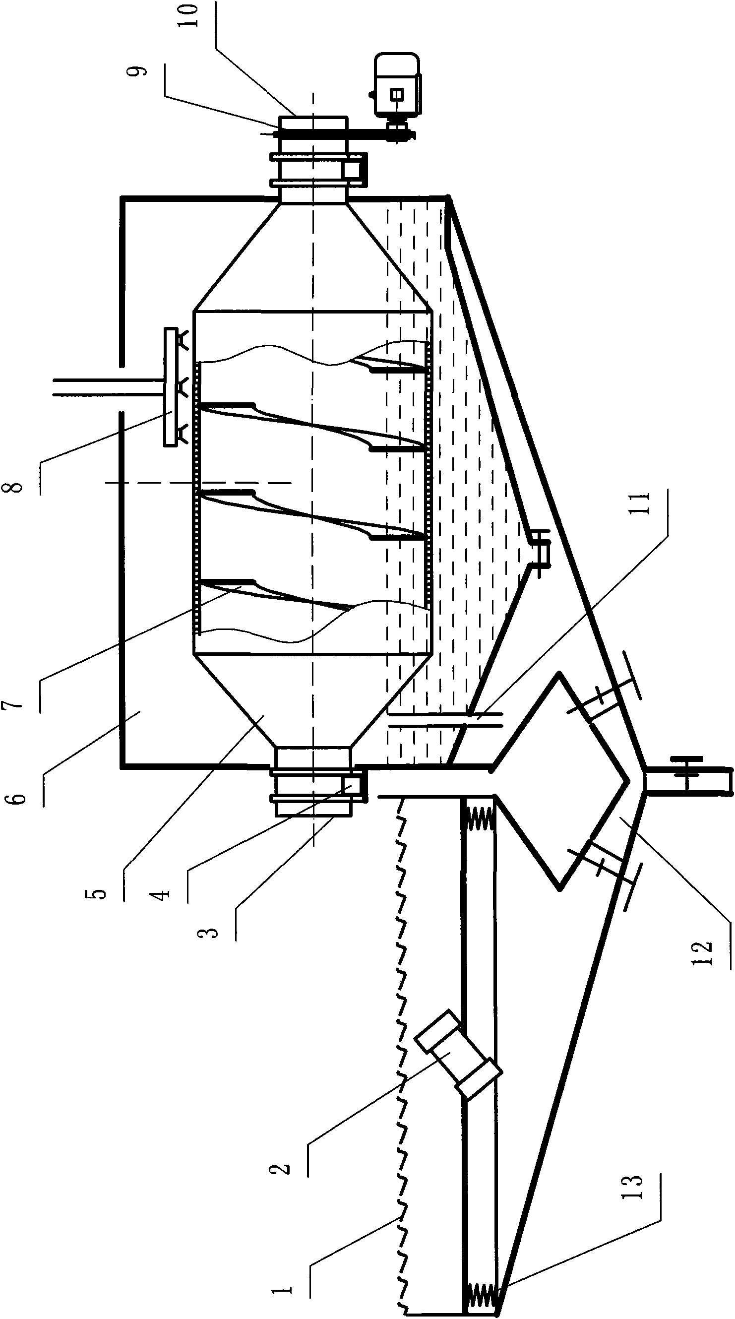 Device for precessing acid solution used in corron seed manufacture