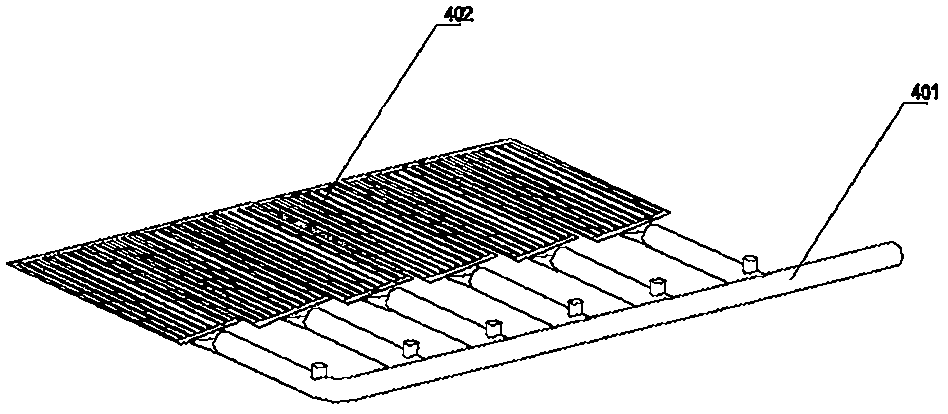 Slope deformation simulation test device under rainfall condition