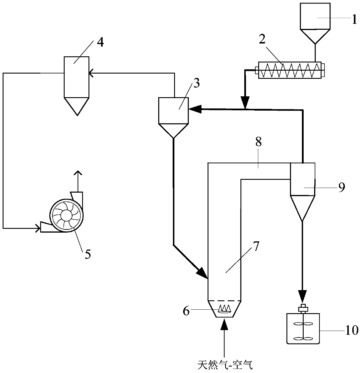 Device and method for extracting vanadium from vanadium slag in suspension state through oxidizing roasting-acid leaching