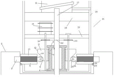 Water conservancy gate unit with functions of water cooling and automatic locking