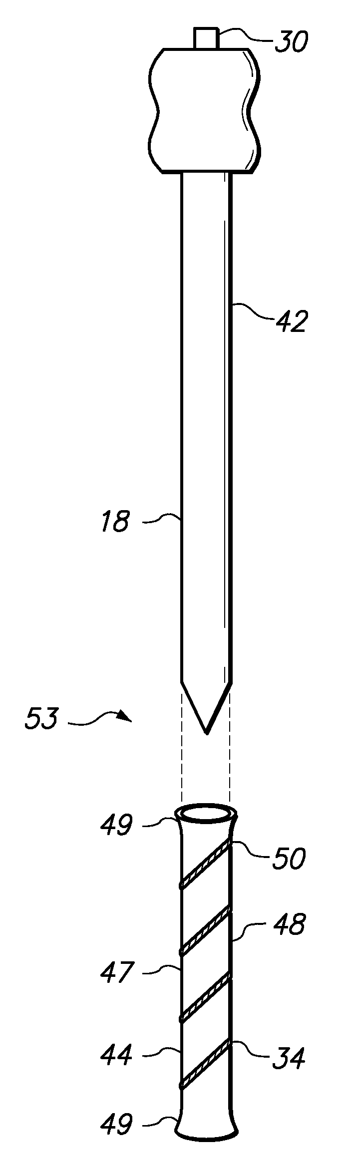 Medical probe with echogenic and insulative properties