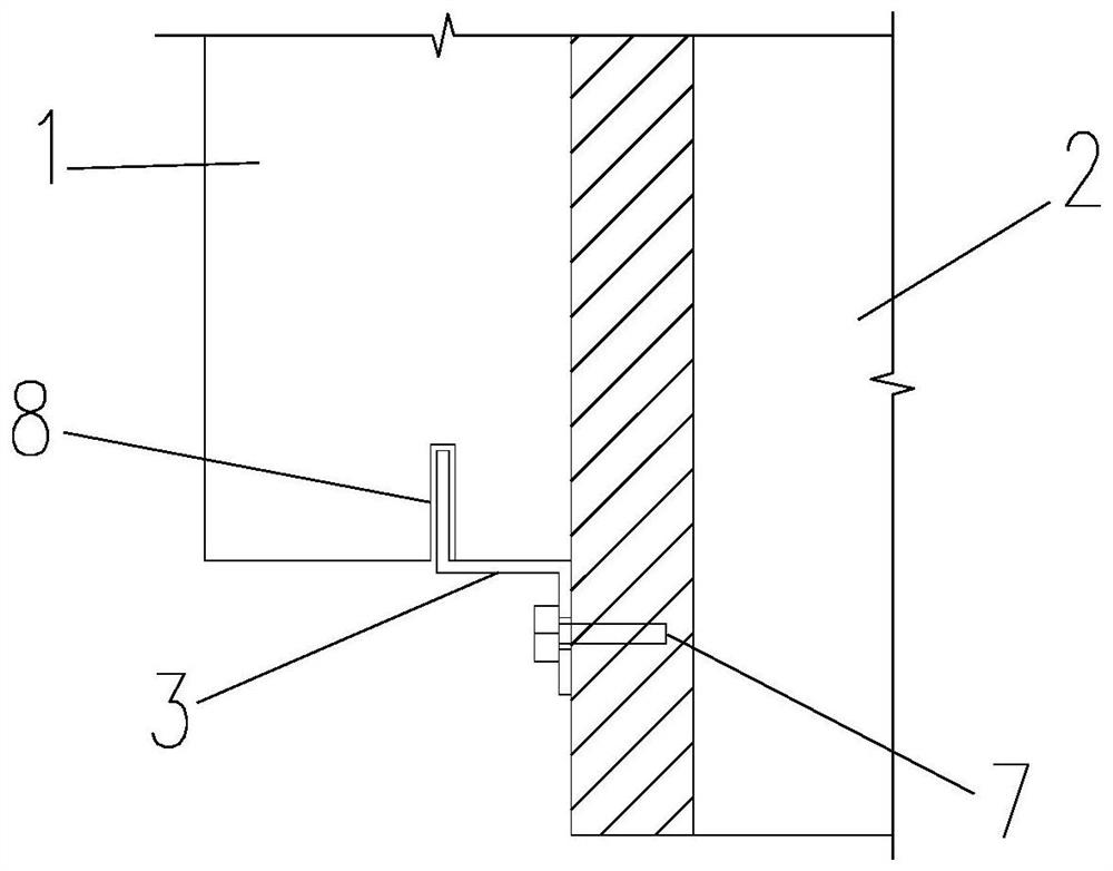 Fixing structure and fixing method for foamed ceramic molding lines