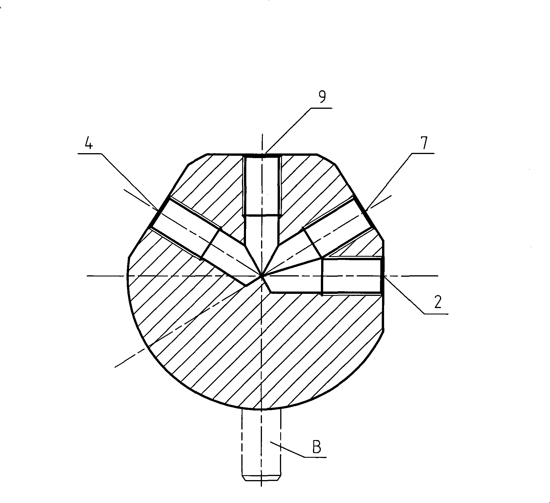 Method for processing spheroid abnormal hole and surface using general-purpose machine and standard frock