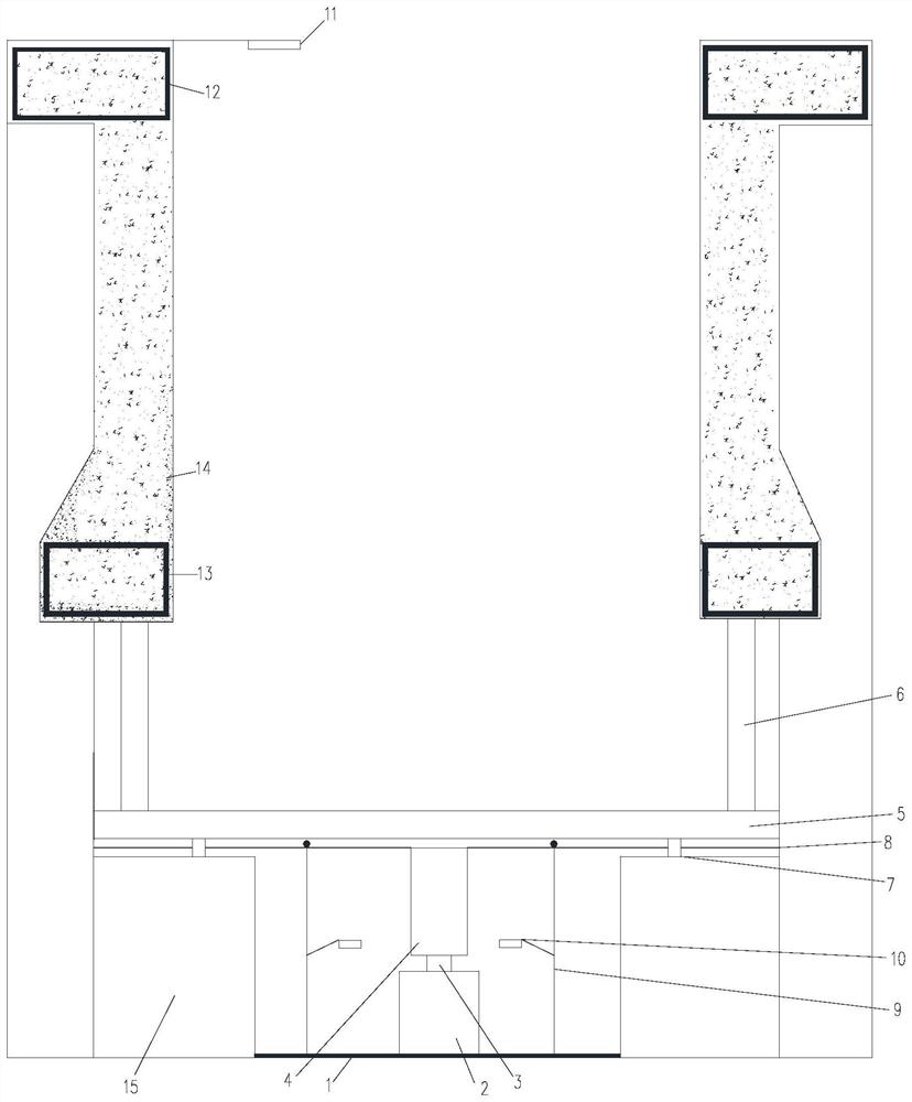 Deep-layer flat plate load in-situ test method for ultra-thick-layer backfill soil