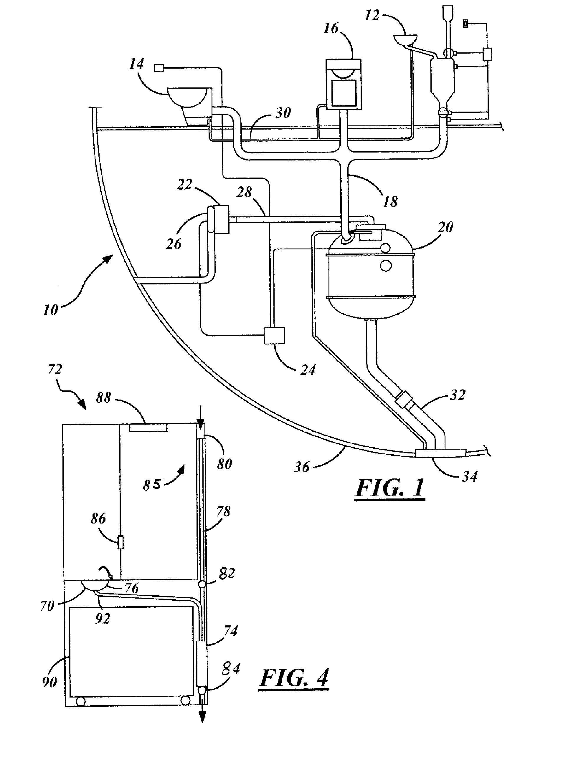 Aircraft sink with integrated waste disposal function