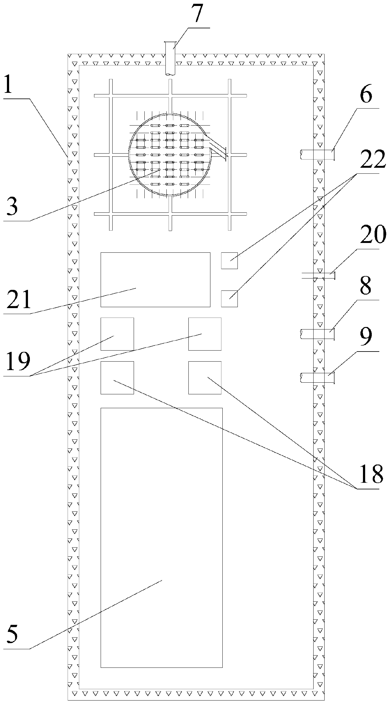 Sewage source heat pump equipment