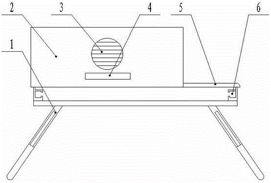 Multifunctional portable folding radiating computer table