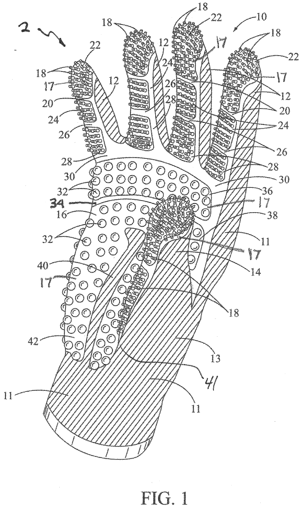 Gardening glove and method of manufacturing the same