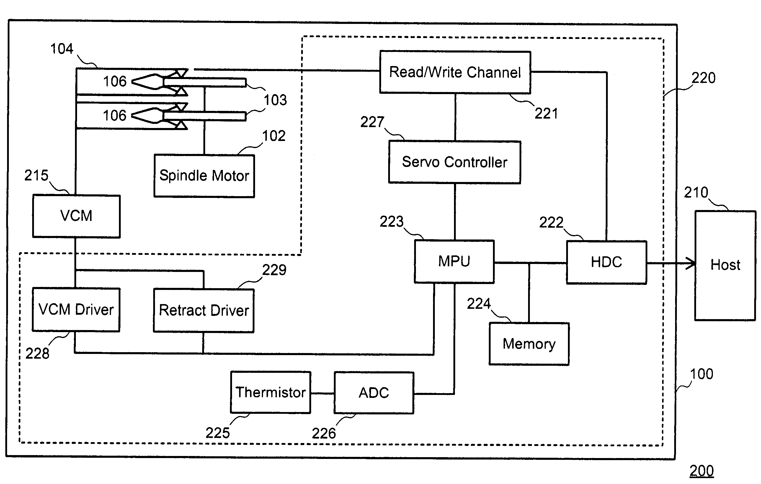 Data storage device and actuator control method