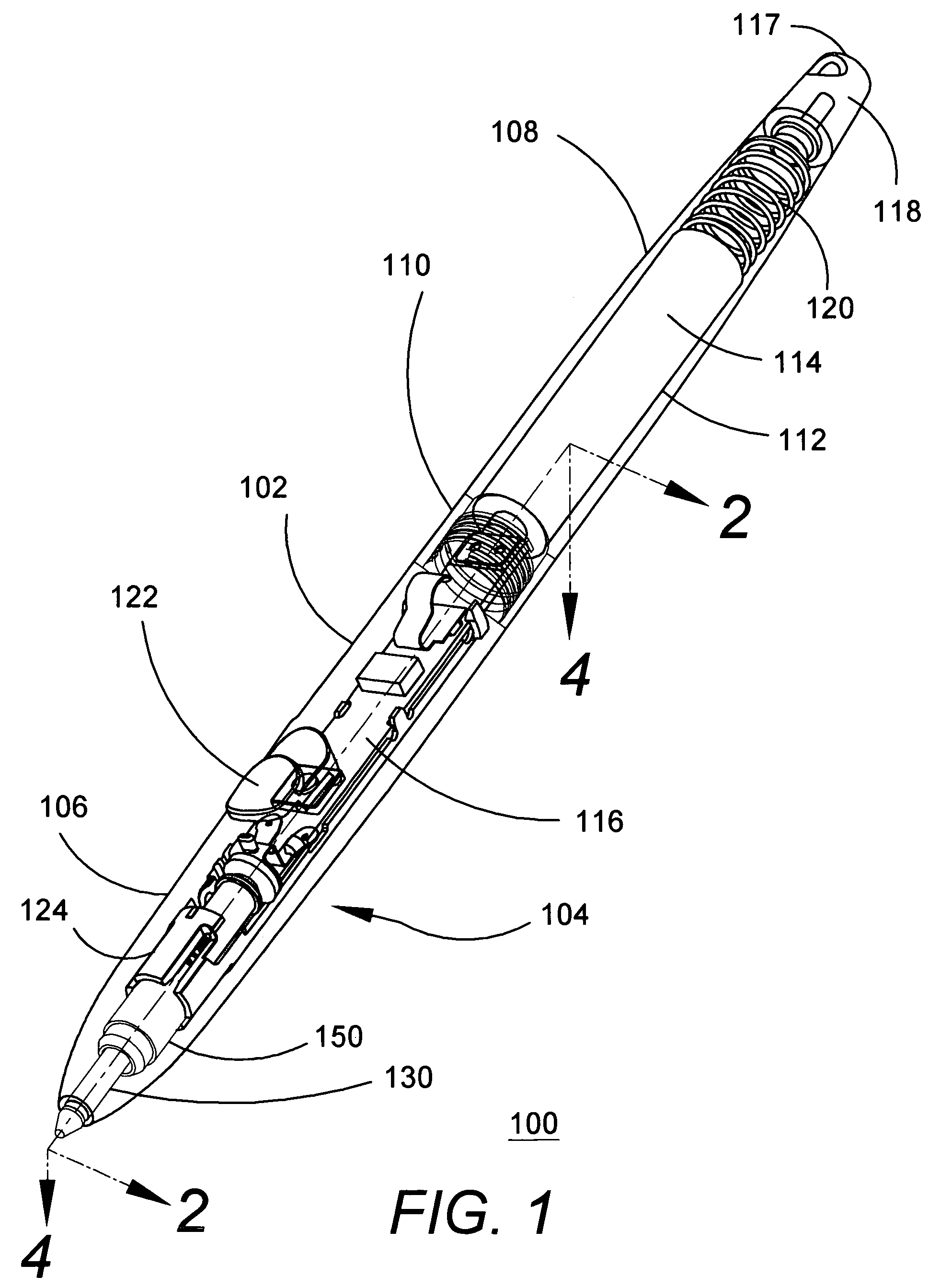 Pressure sensor for a digitizer pen