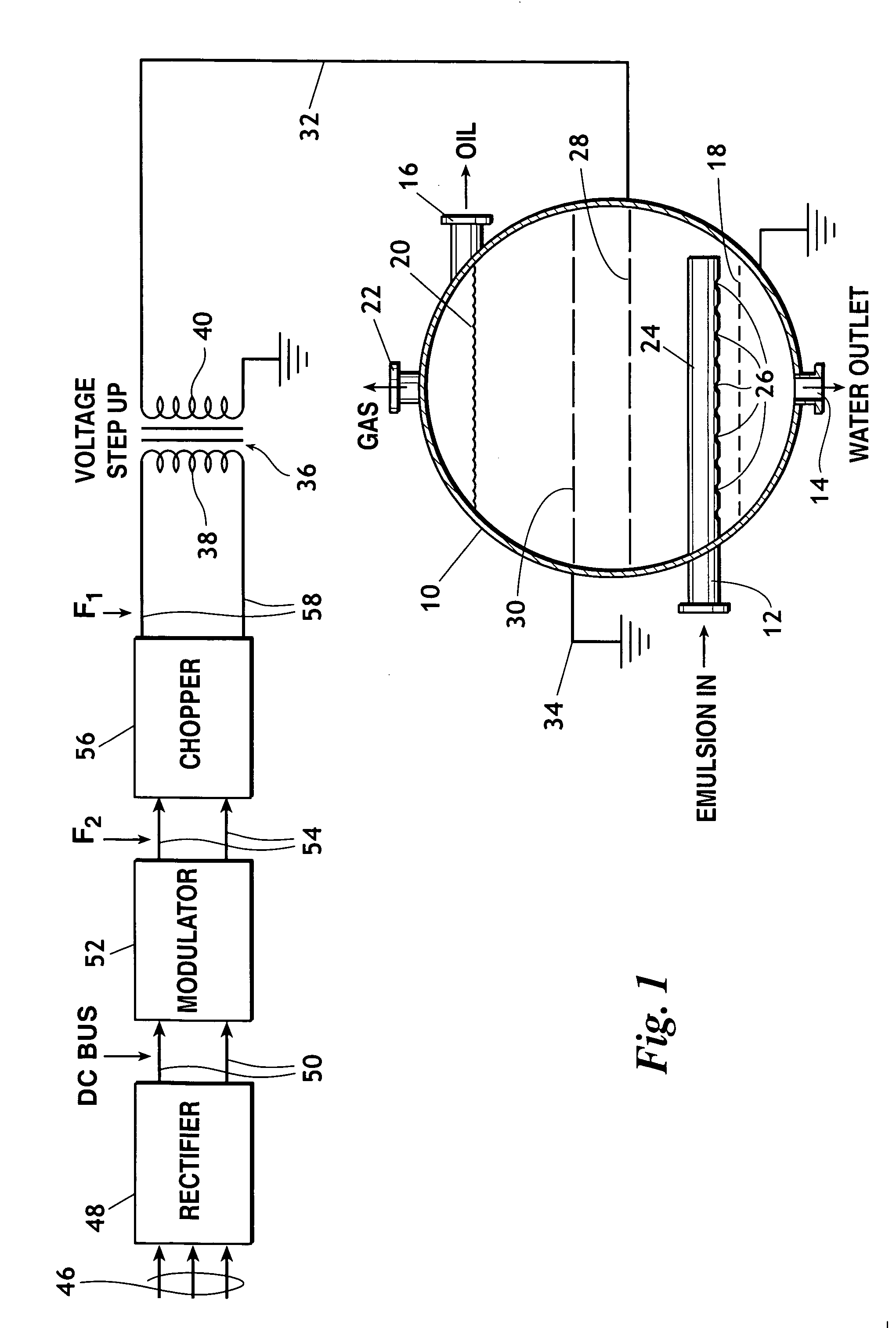 Multiple frequency electrostatic coalescence